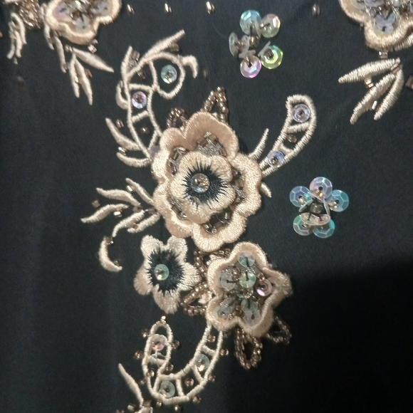 Vintage Embroidered Formal Dress Womens size 10 - Picture 8 of 10